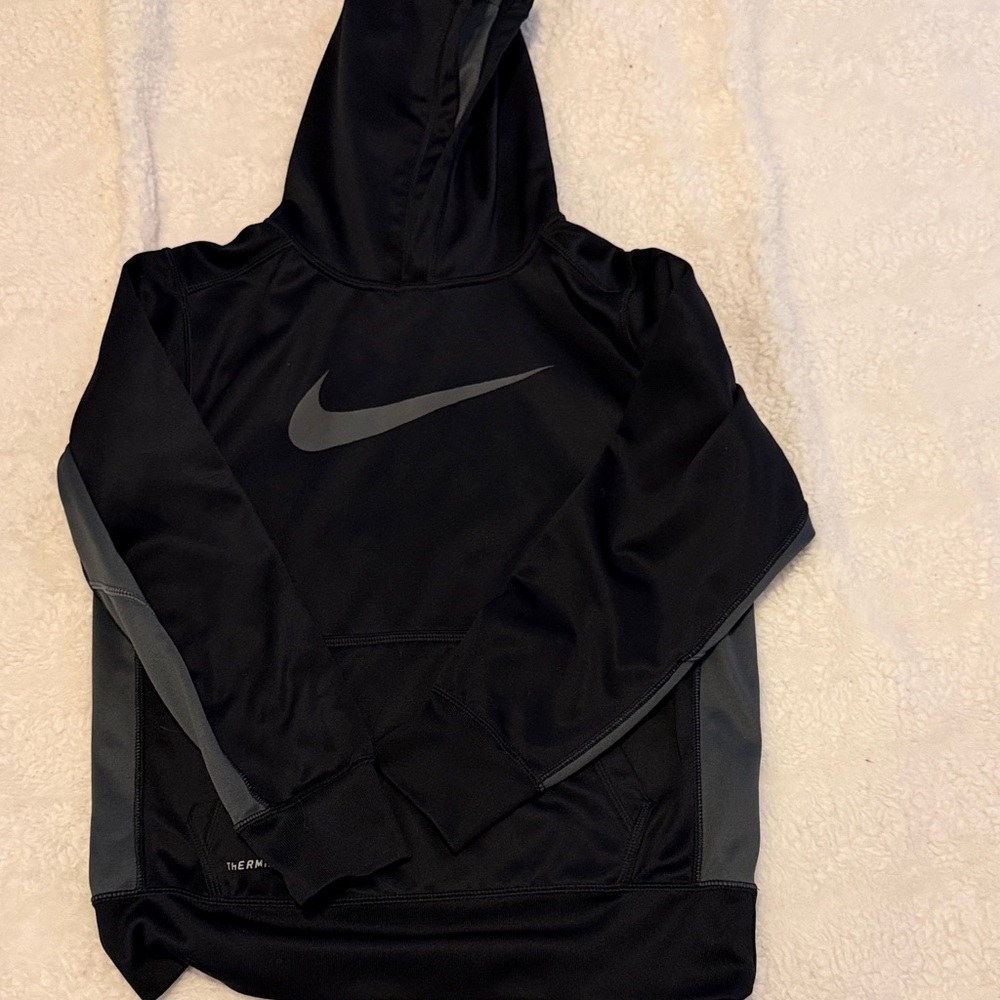 Nike Black & Gray Kids' Pullover Hoodie